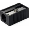 Milan Single Hole Pencil Sharpener Black
