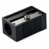Milan Pencil Sharpener Single Hole Plastic - Black