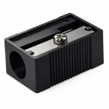 Milan Pencil Sharpener Single Hole Plastic - Black