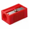 Milan Pencil Sharpener Single Hole Plastic - Red