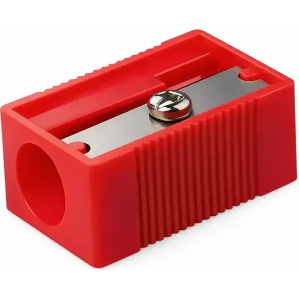Milan Single Hole Pencil Sharpener Red 1 Milan Single Hole Pencil Sharpener Red