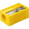 Milan Single Hole Pencil Sharpener Yellow