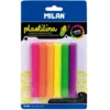 Milan Plastilina Modelling Clay 6 Colours - Neon