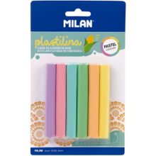 Milan Plastilina Modelling Clay Pastel 6 Colours Set