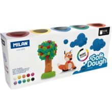 Milan Soft Dough Basic Colours 10 Pack
