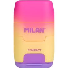 Milan Sharpener and Eraser - Sunset Pink