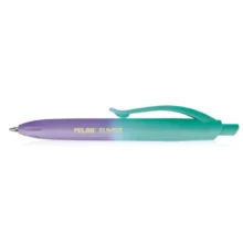 Milan Sunset P-1 Touch Mini Ballpoint Pens 1.0mm Nib Blue Ink - Green/ Purple