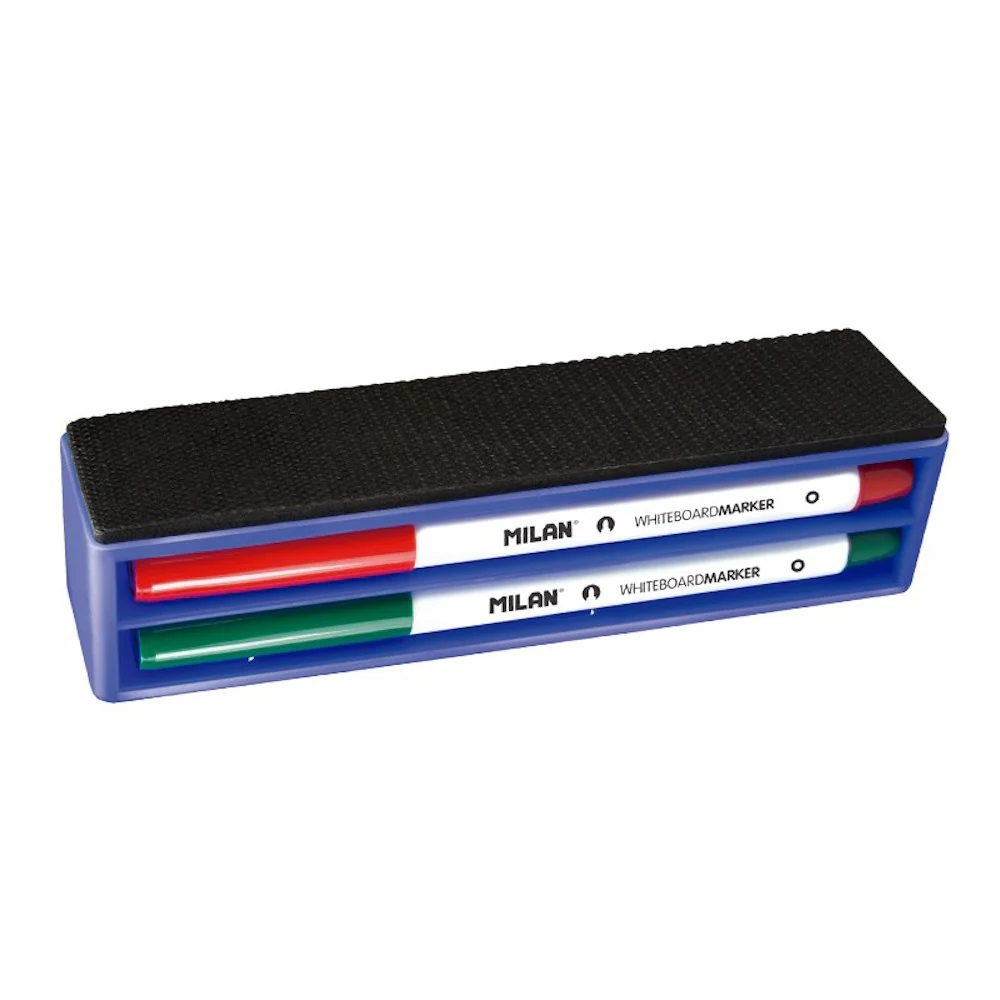 Milan Whiteboard Markers and Magnetic Whiteboard Eraser - Image 3