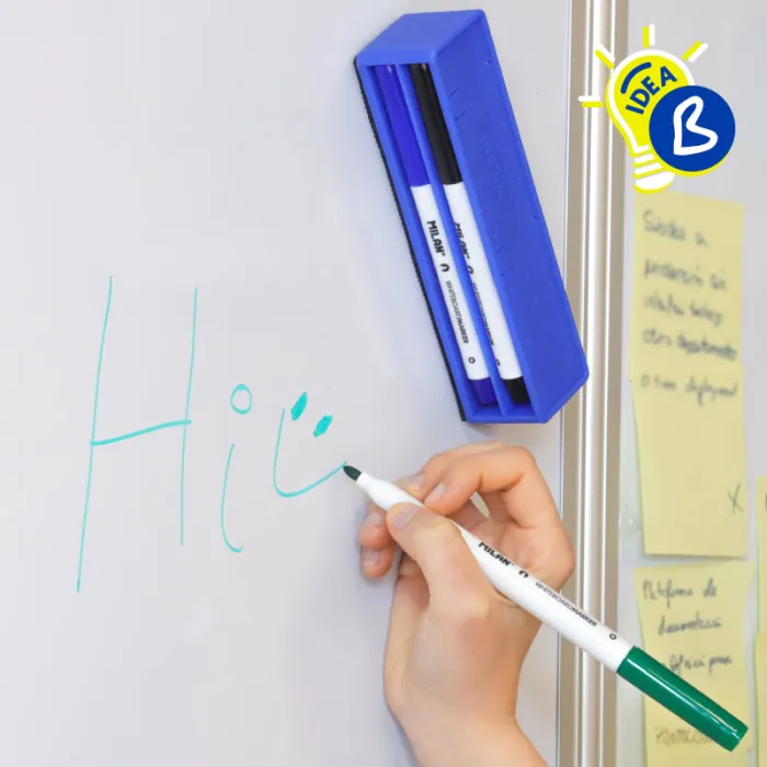 Milan Whiteboard Markers and Magnetic Whiteboard Eraser - Image 4