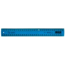 Taurus Ruler 300mm Fluoro Blue