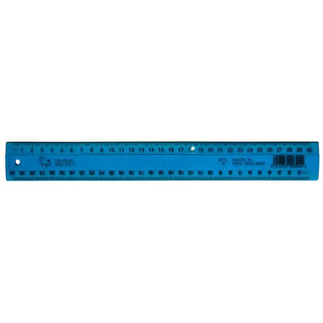 Taurus Ruler 300mm Fluoro Blue