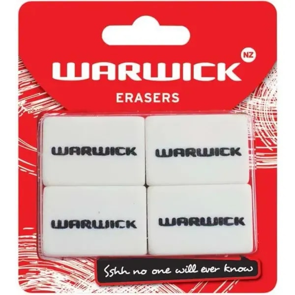 Warwick Eraser 4 Pack 1 Warwick Eraser 4 Pack