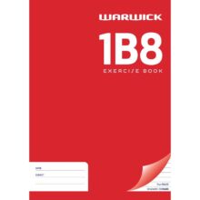 Warwick Exercise Book 1B8 36 Leaf A4 Unpunched Ruled 7mm 255x205mm
