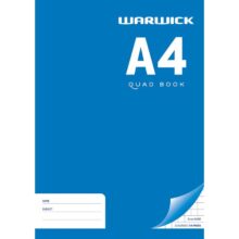 Warwick Exercise Book Quad 32 Leaf A4 8mm 255x205mm