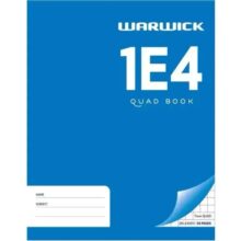 Warwick Exercise Book Quad 1E4 28 Leaf 7mm
