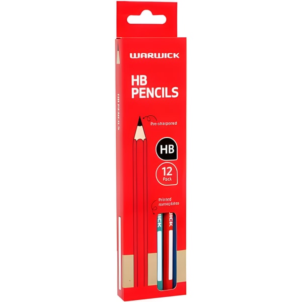 Warwick HB Pencils Graphite Hexagonal 12 Pack 1 Warwick HB Pencils Graphite Hexagonal 12 Pack