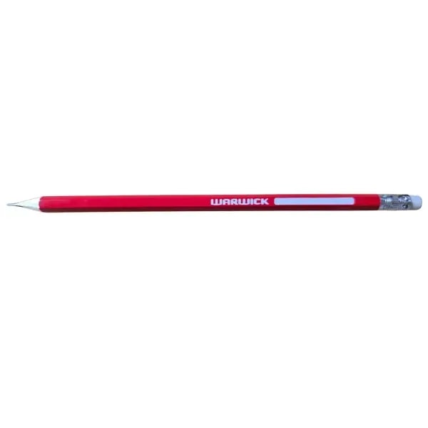Warwick HB Pencil with Eraser Hexagonal Single 1 Warwick HB Pencil with Eraser Hexagonal Single