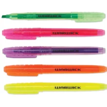 Alternative view of Warwick Highlighter Slimline 5 Pack