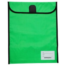 Warwick Homework Bag Medium 290x360mm Hook & Loop Lime