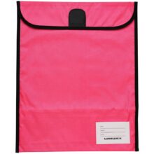 Warwick Homework Bag XL 450x360mm Hook & Loop Pink