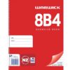 Warwick Notebook 8B4 50 Leaf Spiral Ruled 7mm