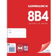 Warwick Notebook 8B4 50 Leaf Spiral Ruled 7mm 230x180mm