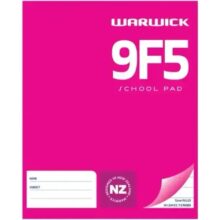 Warwick School Pad 9F5 B5 36 Leaf Ruled 12mm