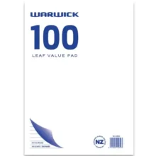 Warwick Pad A4 Value 100 Leaf Ruled 7mm