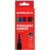 Warwick Permanent Markers Bullet Tip Assorted Colours 4 Pack