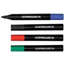 Alternative view of Warwick Permanent Marker Bullet Tip 4 Pack Assorted