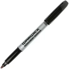 Warwick Permanent Marker Fine Tip Black