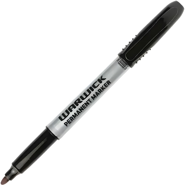 Warwick Permanent Marker Fine Tip Black 1 Warwick Permanent Marker Fine Tip Black