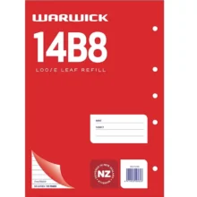 Warwick Refill 14B8 Loose Leaf 50 Leaf A4 Ruled 7mm