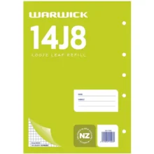 Warwick Refill 14J8 Loose Leaf 40 Leaf A4 5mmFSC Mix