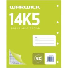 Warwick Quad Refill Paper 14K5 B5 30 Leaf 2mm Grid Loose Leaf