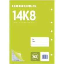 Warwick Refill Quad 14K8 Loose Leaf 30 Leaf A4 2mm