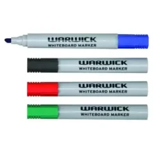 Alternative view of Warwick Whiteboard Marker Chisel Tip 4 Pack Assorted