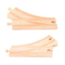 Alternative view of Bigjigs Rail Curved Points Wooden Train Track Pack of 2