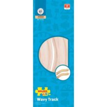 Bigjigs Rail Wavy Track Wooden Train Track Pack of 2