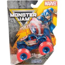 Monster Jam 1:64 Marvel Captain America Die Cast Monster Truck