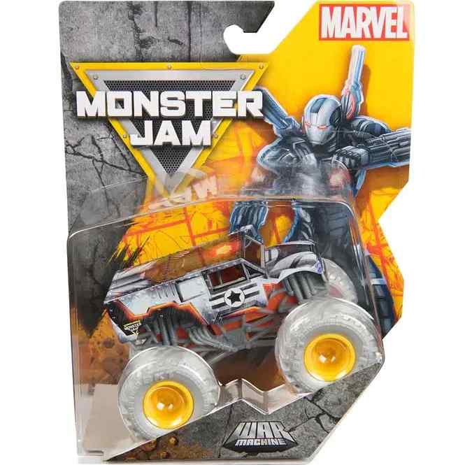 Monster Jam 1:64 Marvel War Machine Die Cast Monster Truck 1 Monster Jam 1:64 Marvel War Machine Die Cast Monster Truck