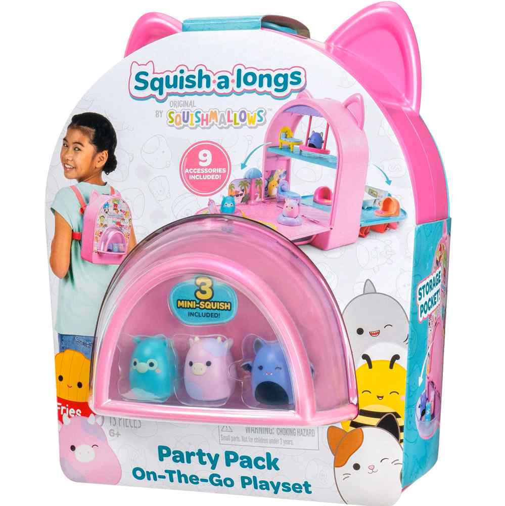 Squishmallows Squishalongs On The Go Party Playset 1 Squishmallows Squishalongs On The Go Party Playset