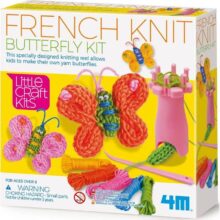 4M French Knit Butterfly Kit Kids Craft Activity