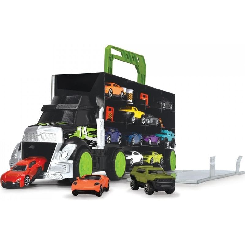 Dickie City Carry and Store Transporter with 4 Cars and Accessories 3 Dickie City Carry and Store Transporter with 4 Cars and Accessories - Image 3