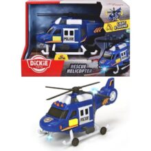 Dickie SOS Light and Sound Helicopter 18cm Rescue Copter Toy