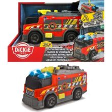 Dickie SOS Light and Sound Fire Truck Toy 15cm