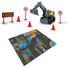 Dickie Micro Construction Playmat with Vehicle 7 Dickie Micro Construction Playmat with Vehicle