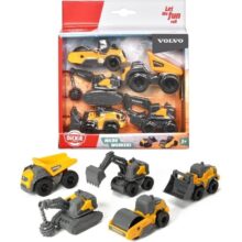Dickie Micro Construction Volvo Workers 5 Pack Vehicles