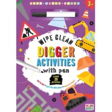 Digger Wipe Clean Activity Book with Pen