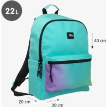 Alternative view of Milan Backpack 2 Zip 22L Sunset Turquoise
